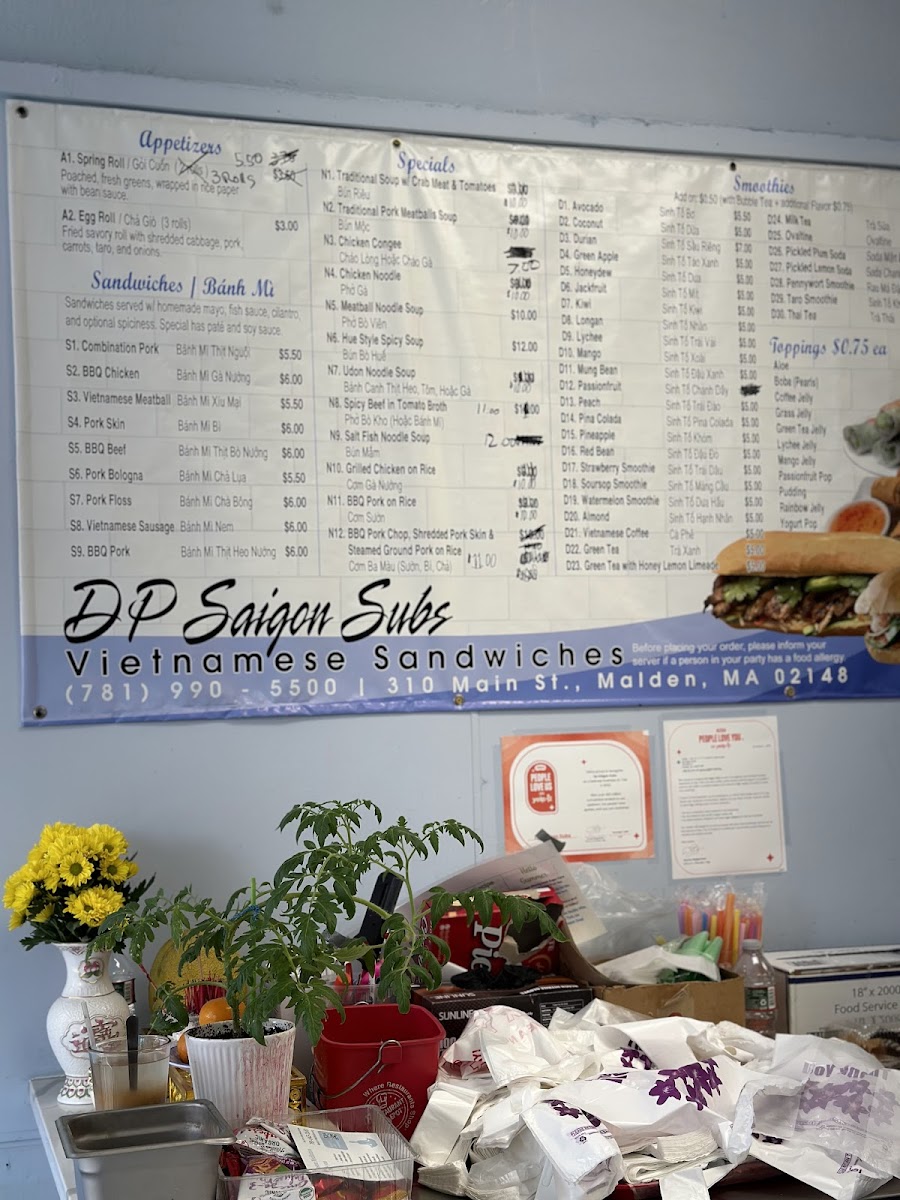 DP Saigon Subs Photo Menu 3