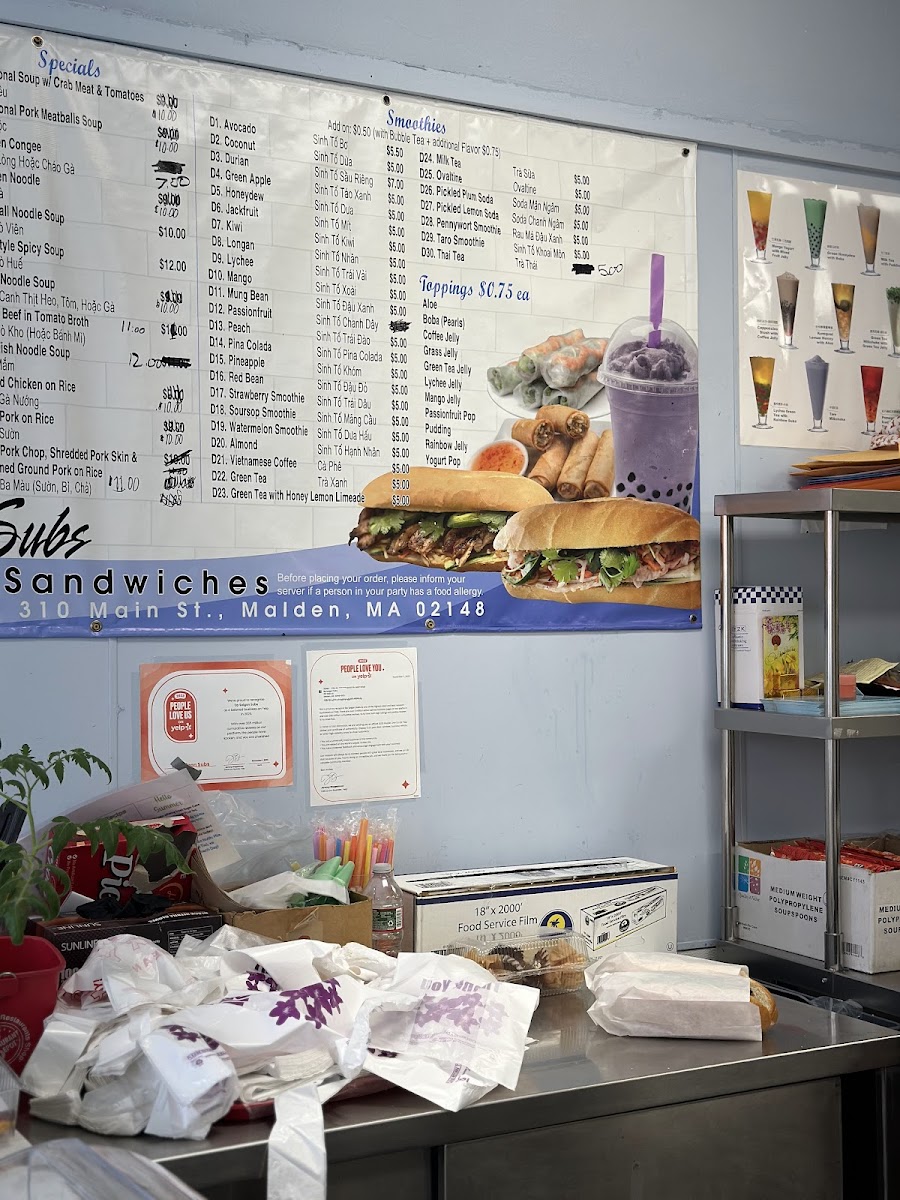 DP Saigon Subs Photo Menu 4