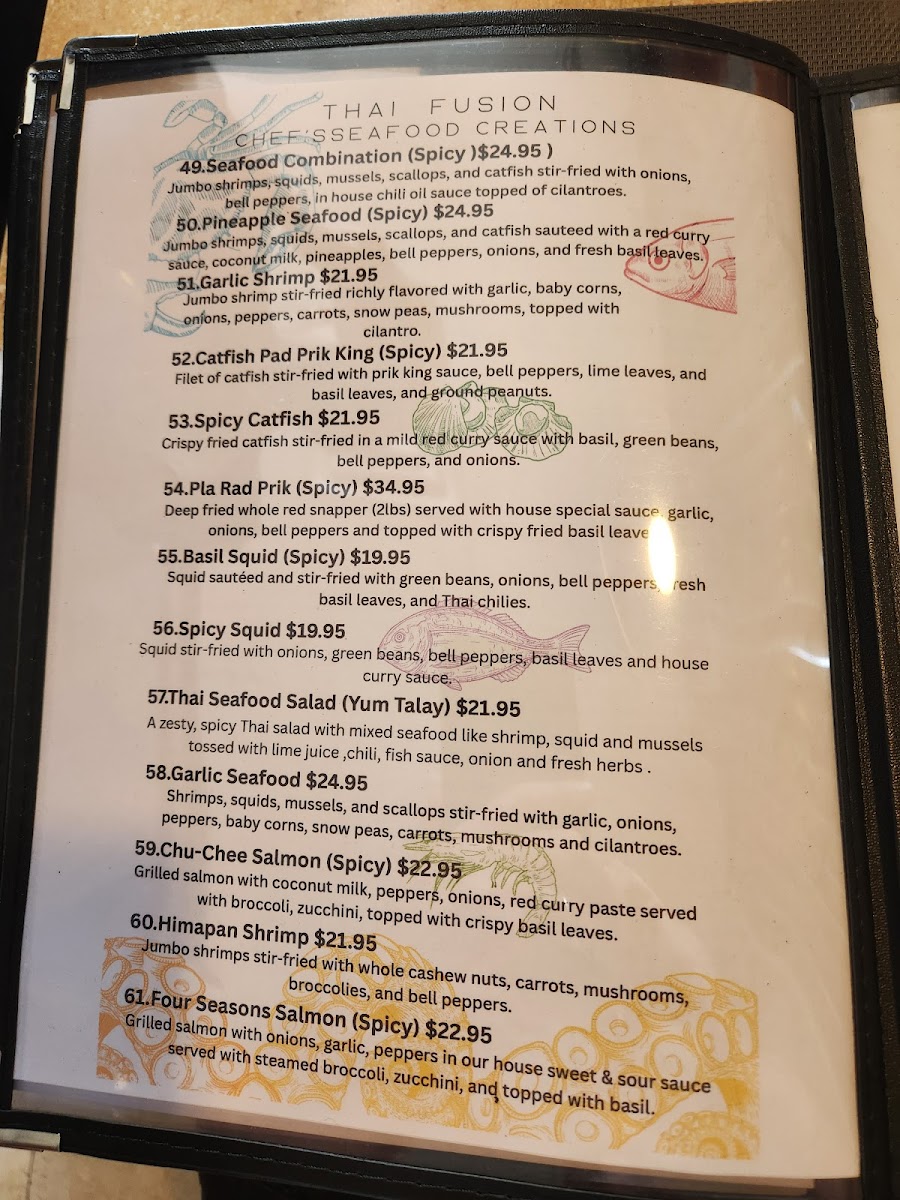 THAI FUSION RESTAURANT Photo Menu 3
