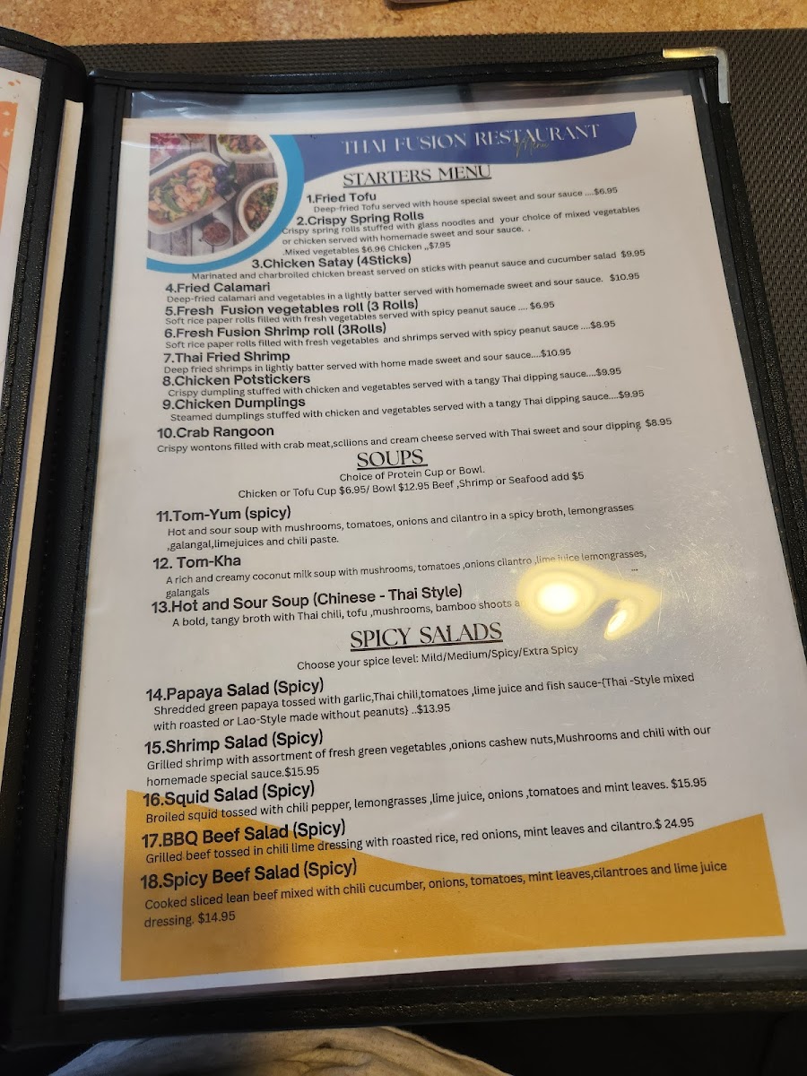THAI FUSION RESTAURANT Photo Menu 5