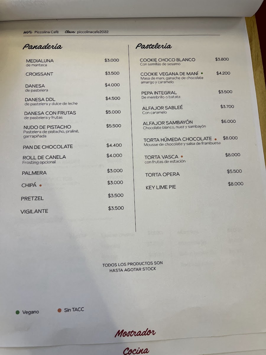 Piccolina cafe Photo Menu 5