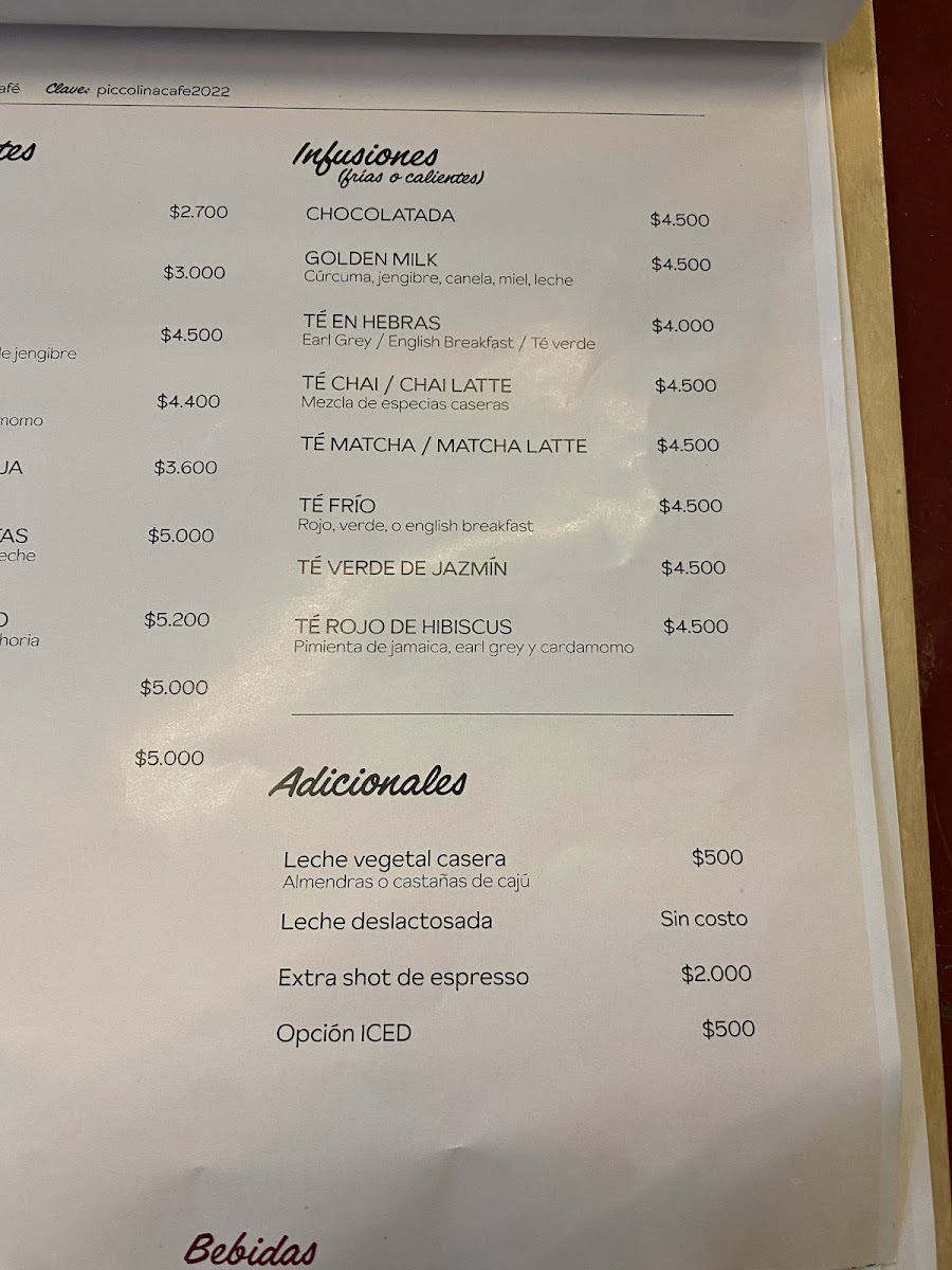 Piccolina cafe Photo Menu 7
