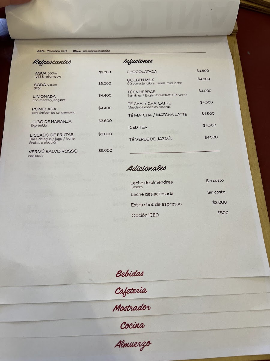 Piccolina cafe Photo Menu 8