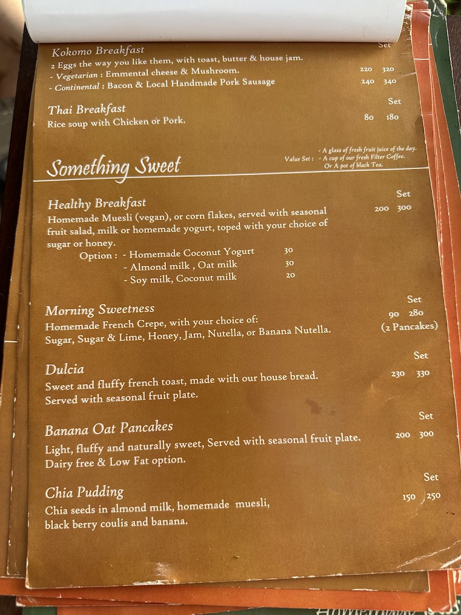 Baan Manali Beach Café Photo Menu 3