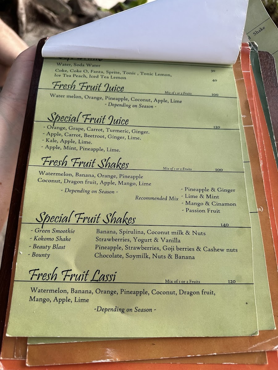 Baan Manali Beach Café Photo Menu 5