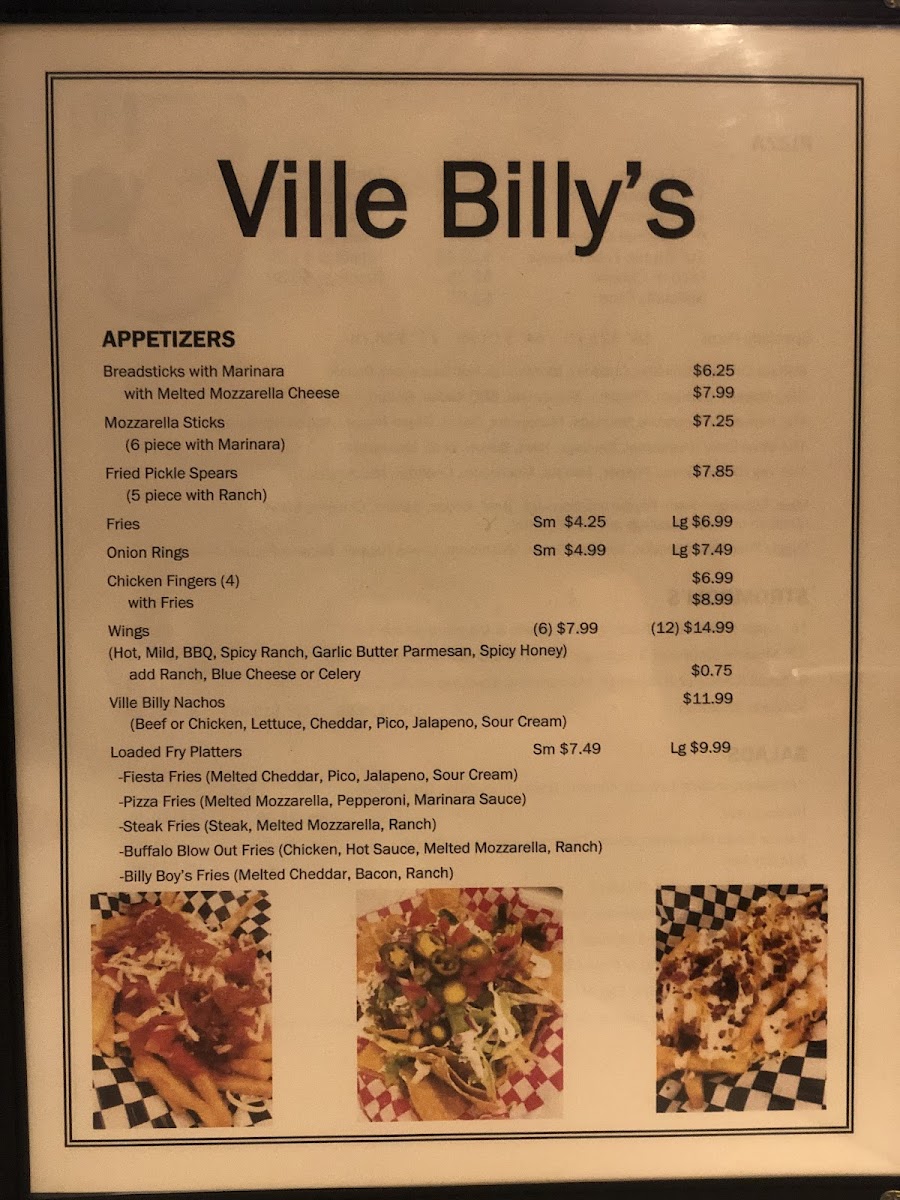 Ville Billy`s LLC Photo Menu 6