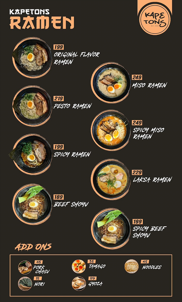 Kape Tons Photo Menu 4