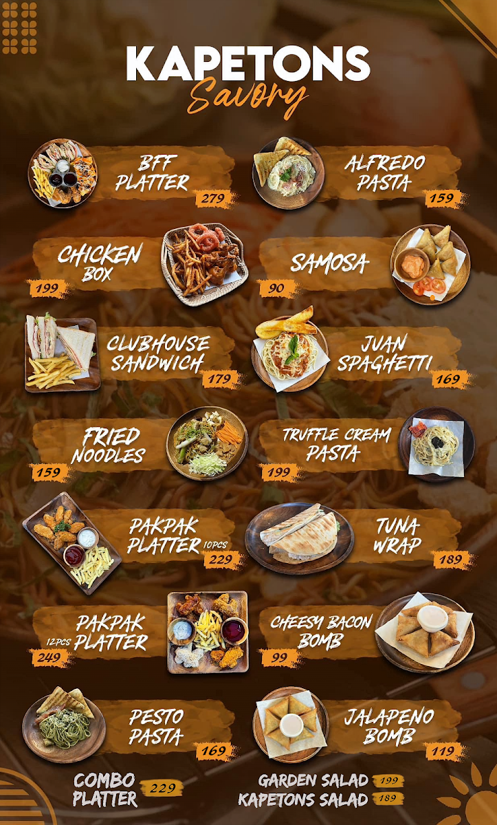 Kape Tons Photo Menu 5