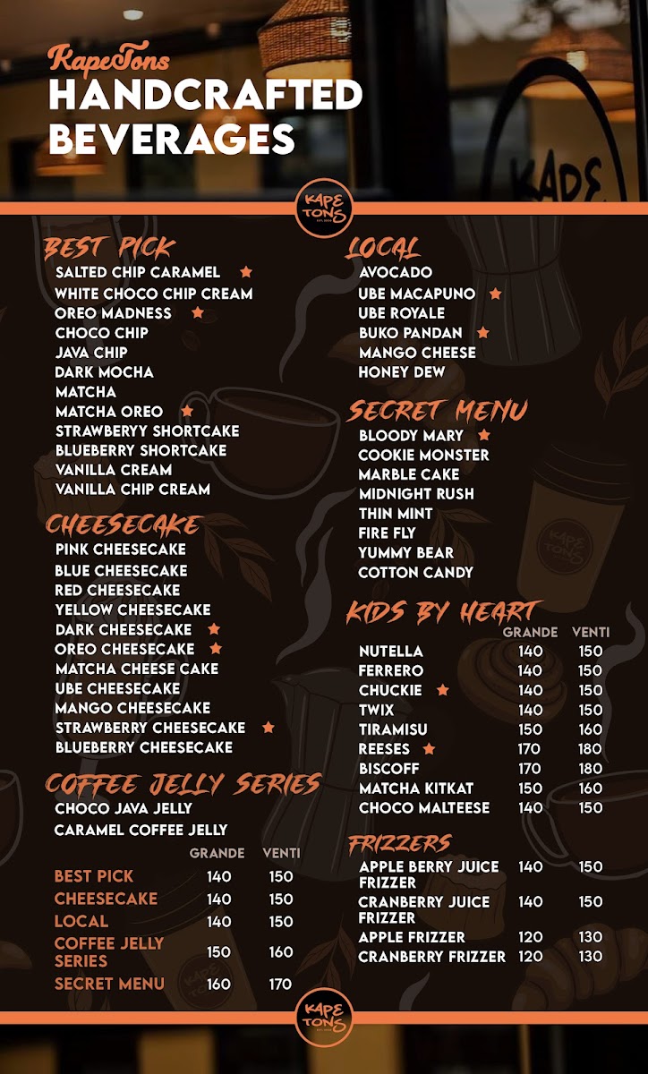 Kape Tons Photo Menu 7