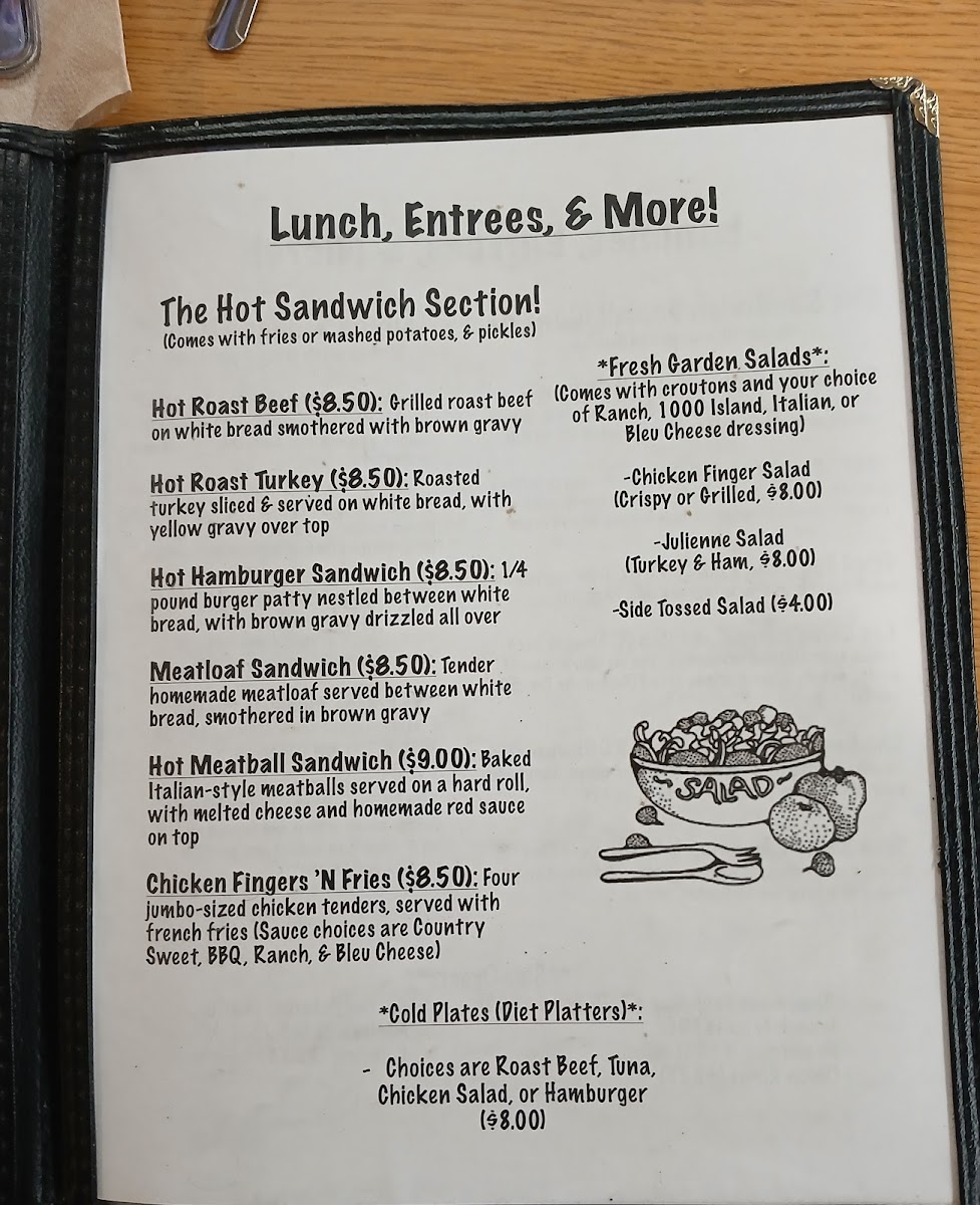 Village Restaurant Photo Menu 1
