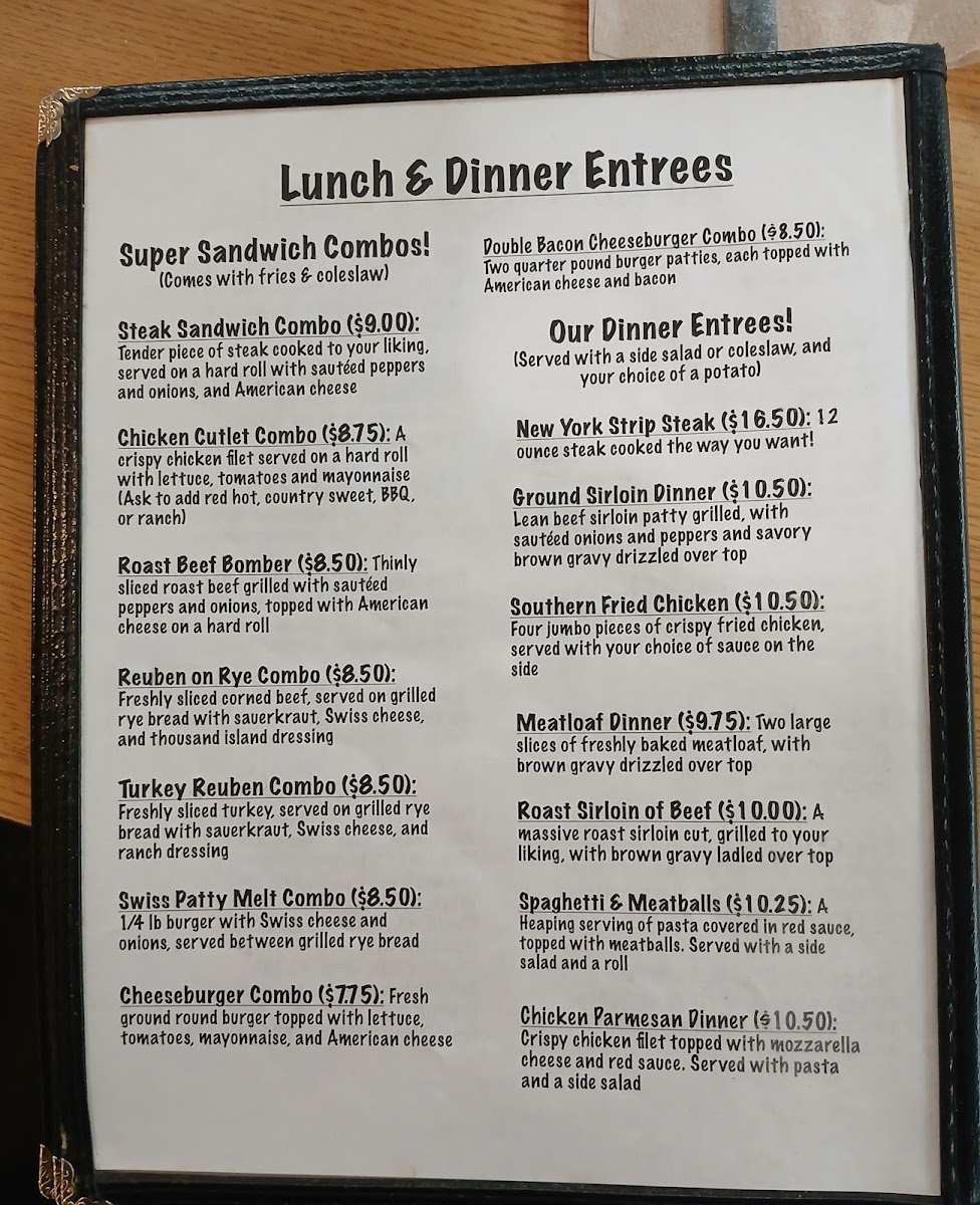 Village Restaurant Photo Menu 2