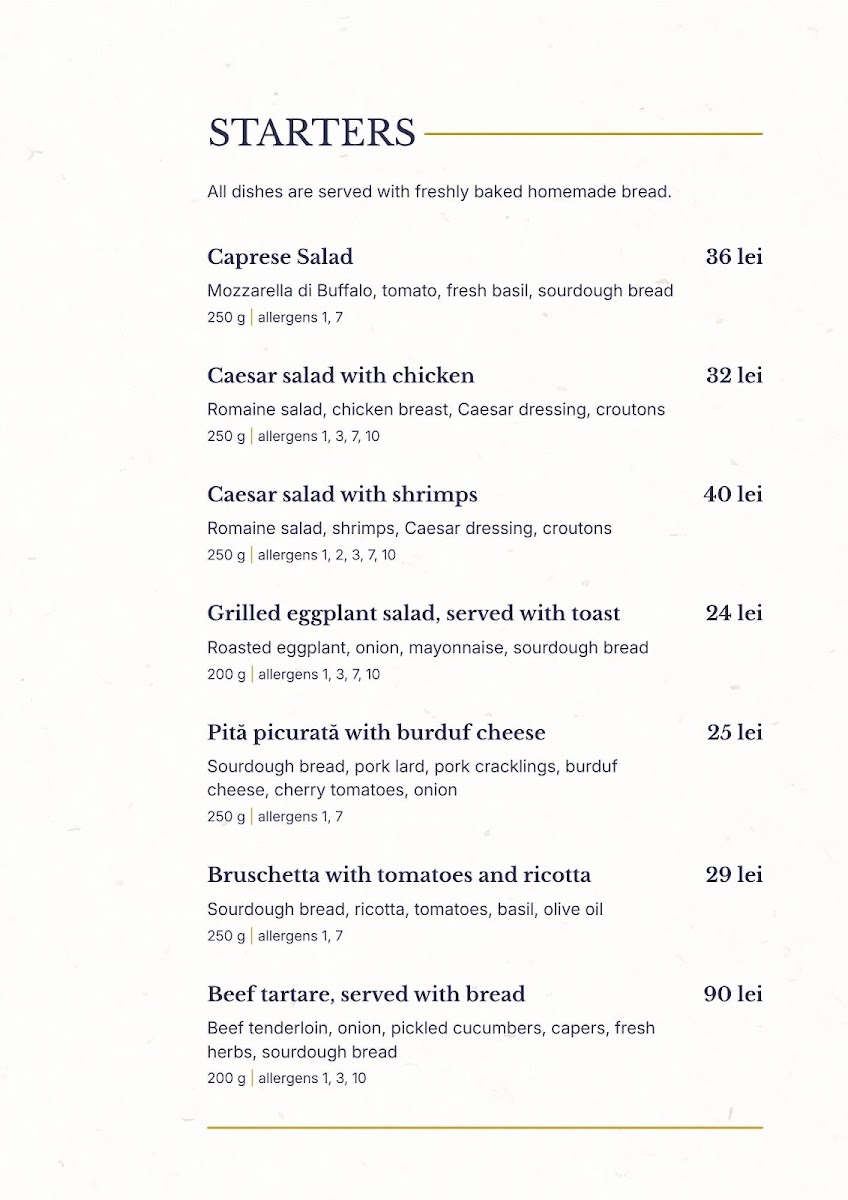 Laurus Mediterranean Restaurant Photo Menu 3