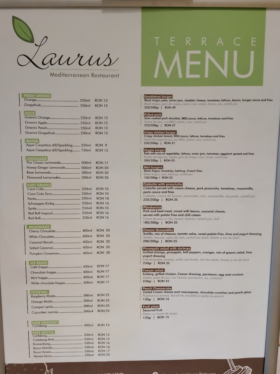 Laurus Mediterranean Restaurant Photo Menu 9