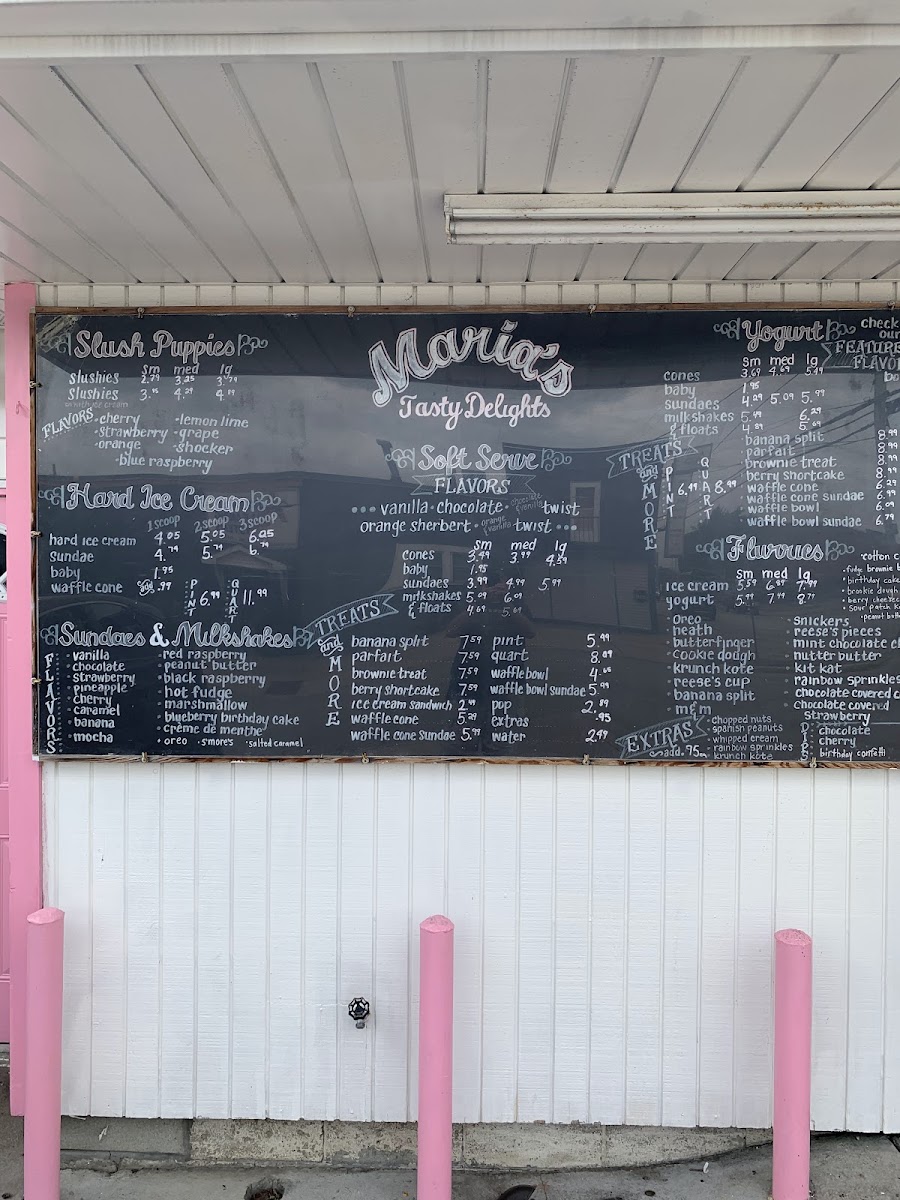 Maria's Tasty Delights Photo Menu 1