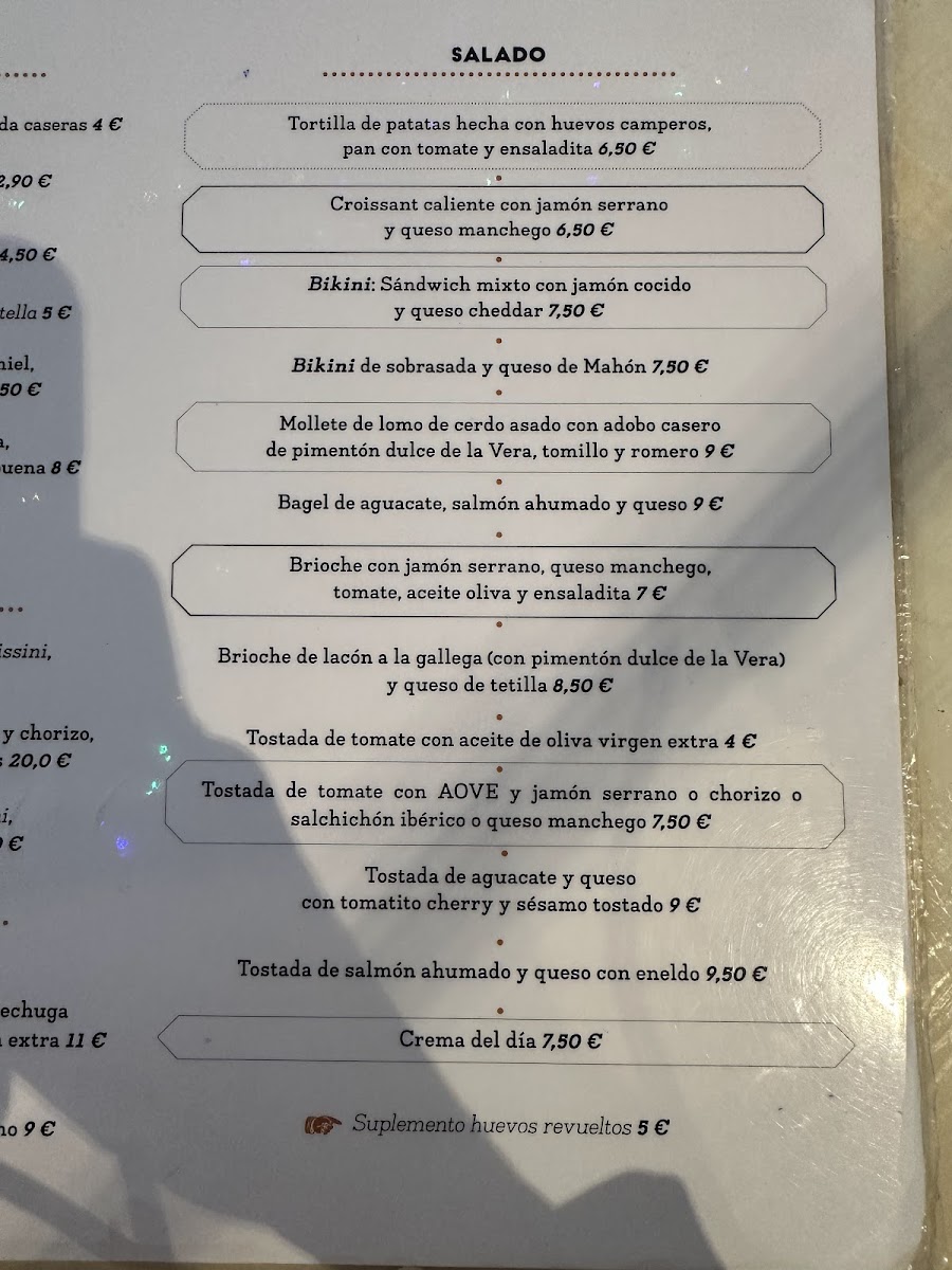 Matilda Café Barrio de Las Letras Photo Menu 2