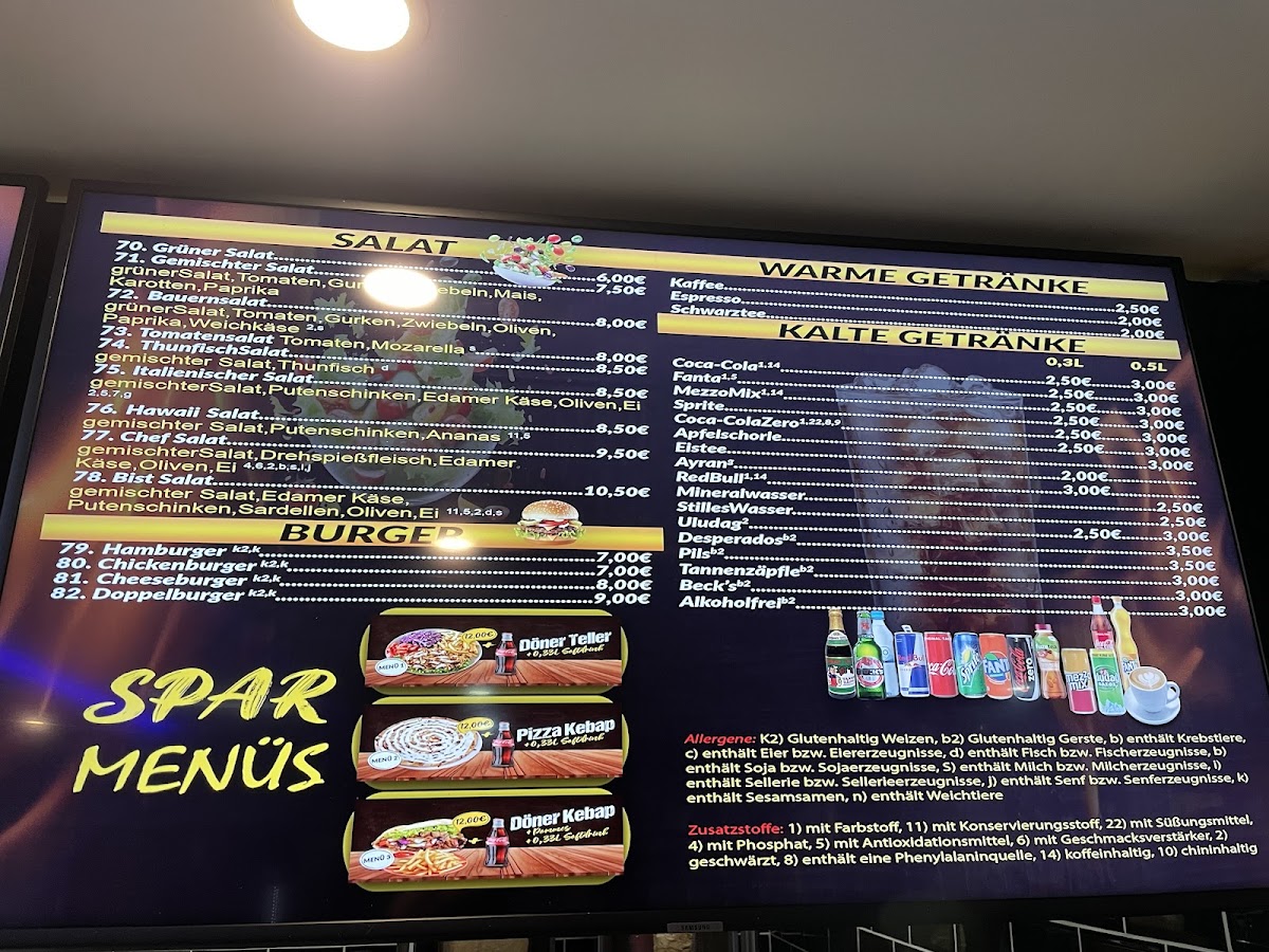 Bist Kebaphaus & Pizzeria Photo Menu 2
