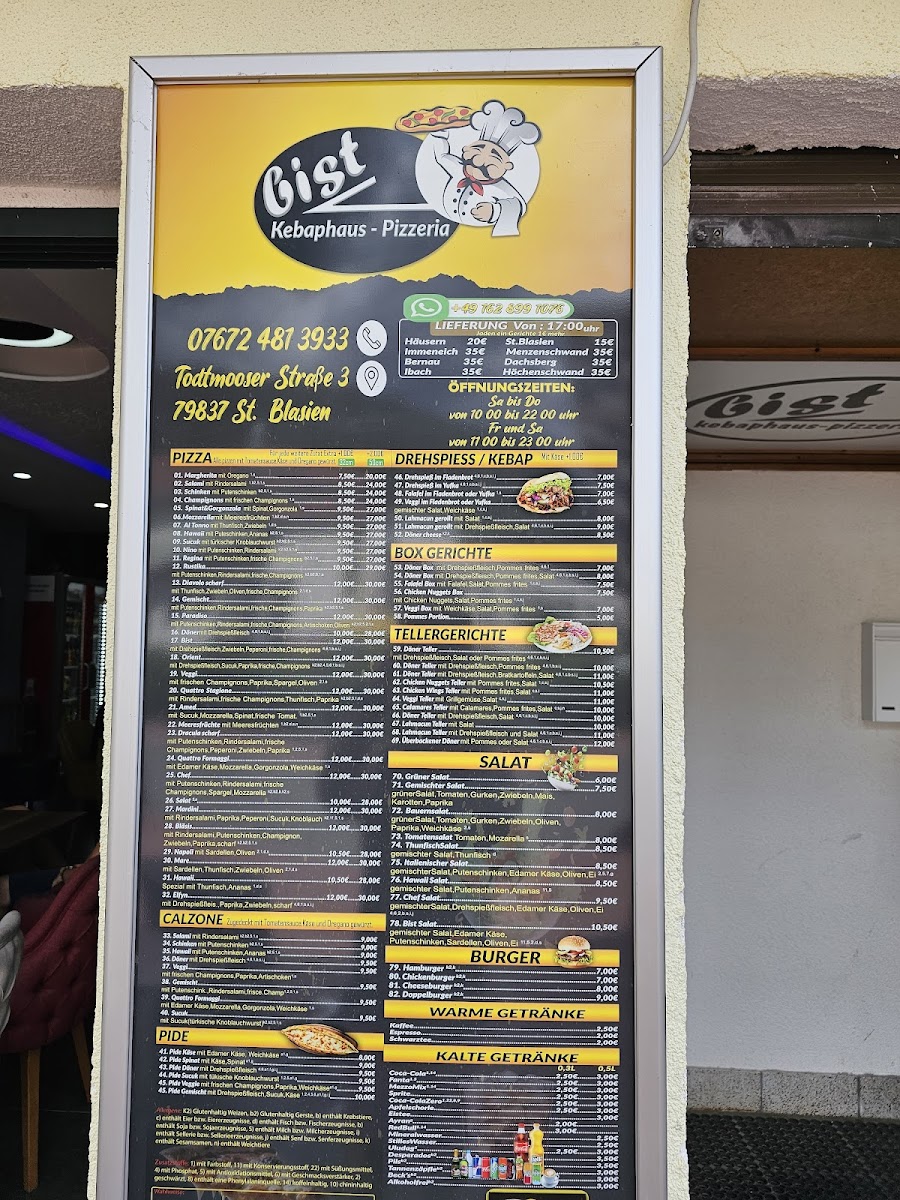 Bist Kebaphaus & Pizzeria Photo Menu 3