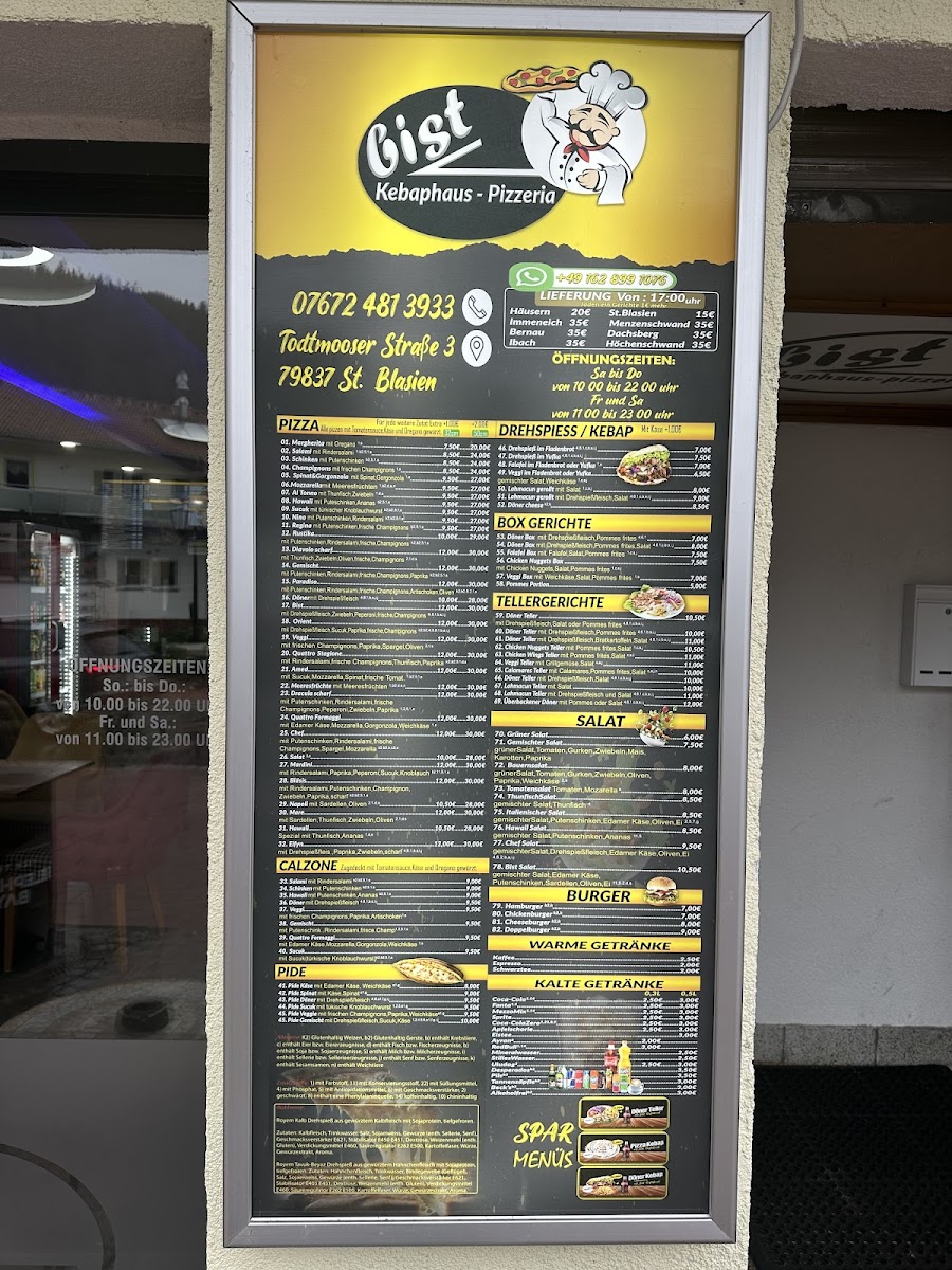 Bist Kebaphaus & Pizzeria Photo Menu 7