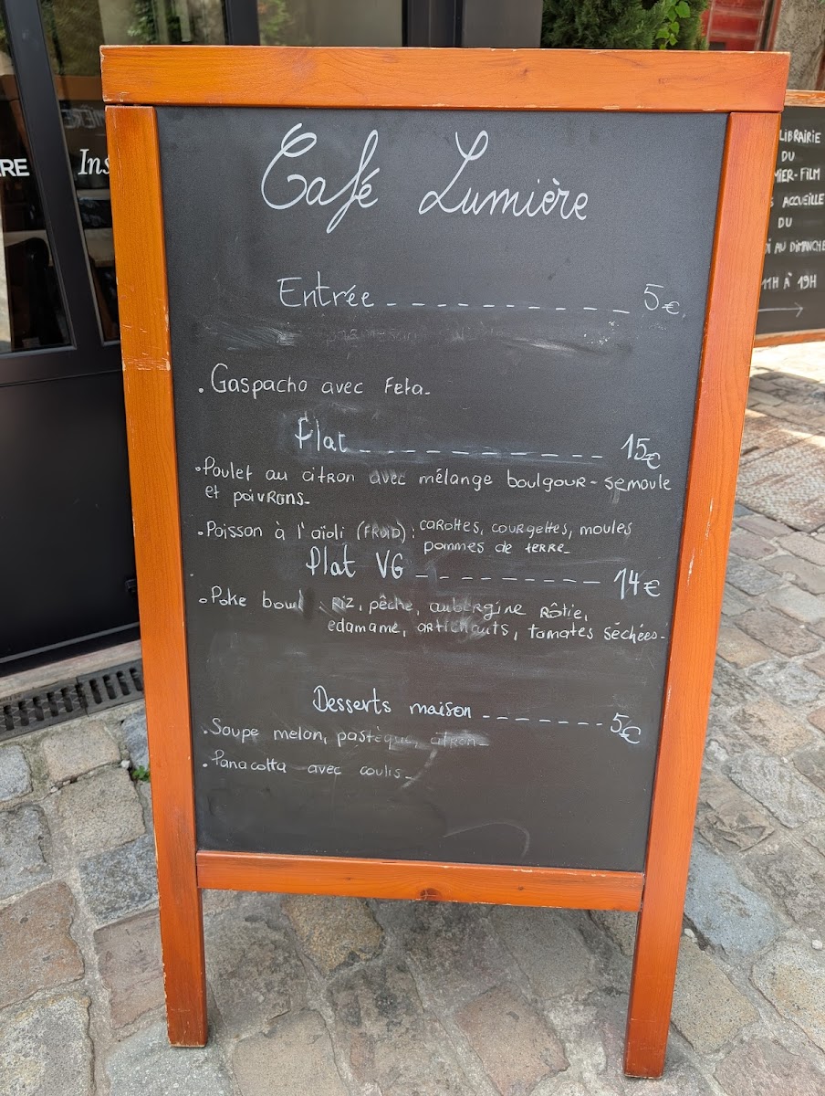Café Lumière Photo Menu 1