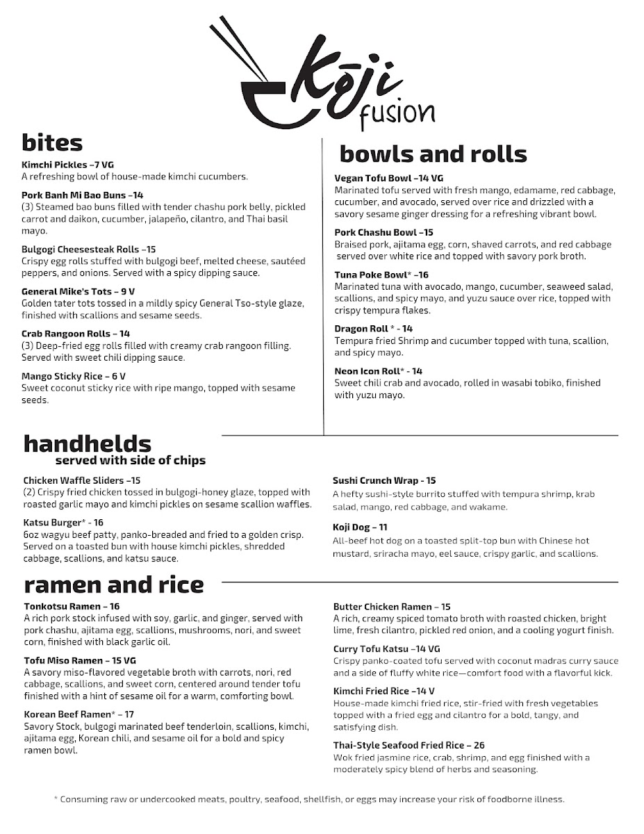 Koji Fusion Photo Menu 3