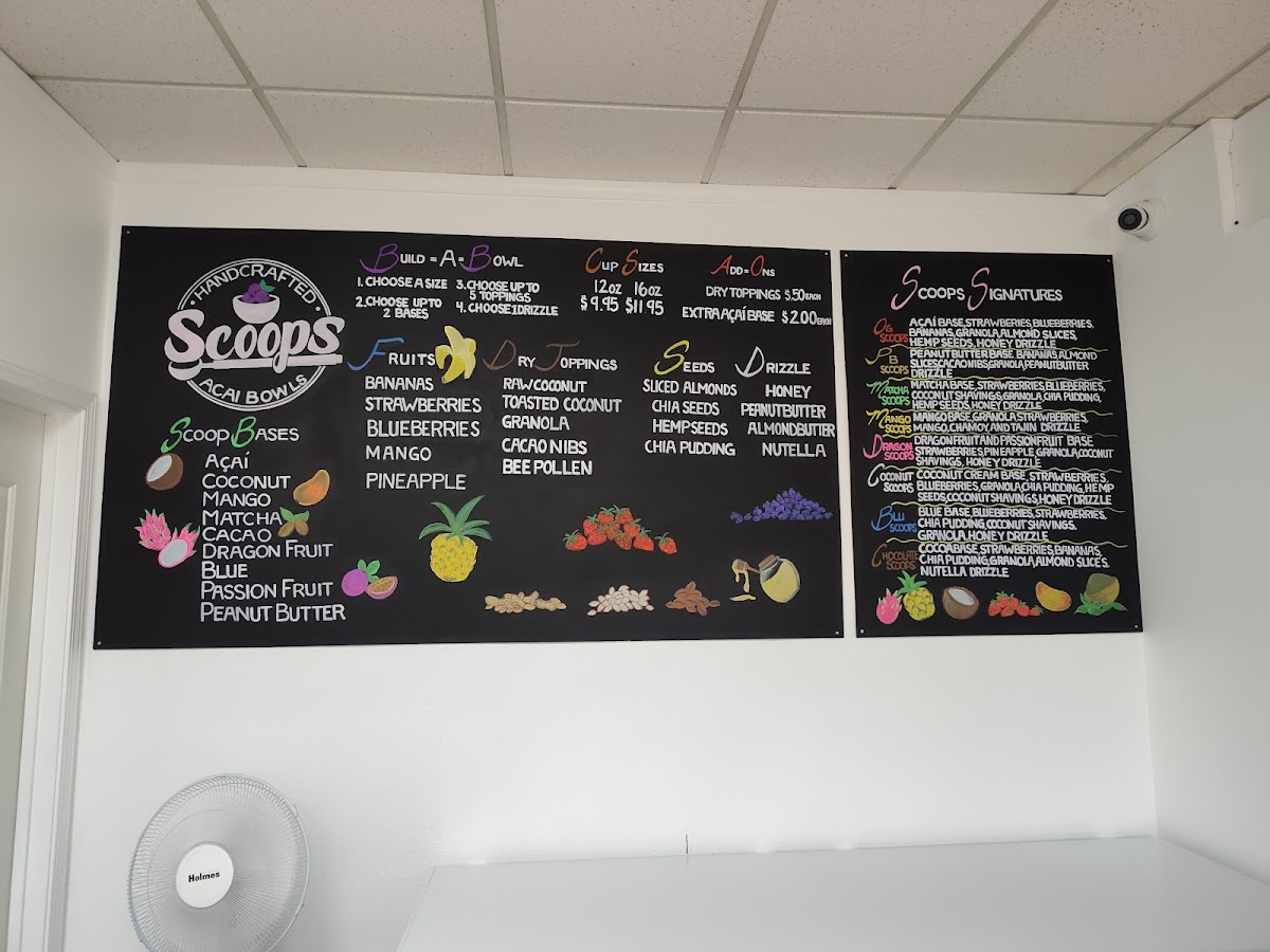Scoops Handcrafted Acai Bowls Photo Menu 4