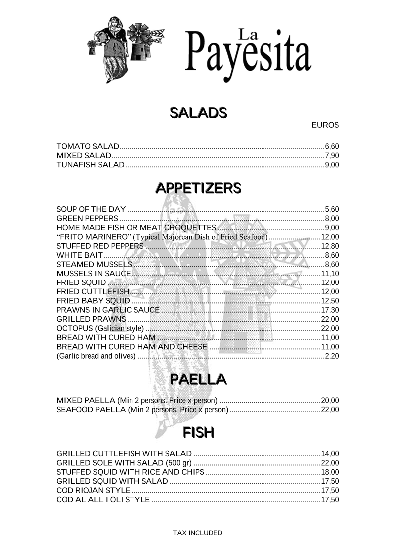 Restaurante La Payesita Photo Menu 5