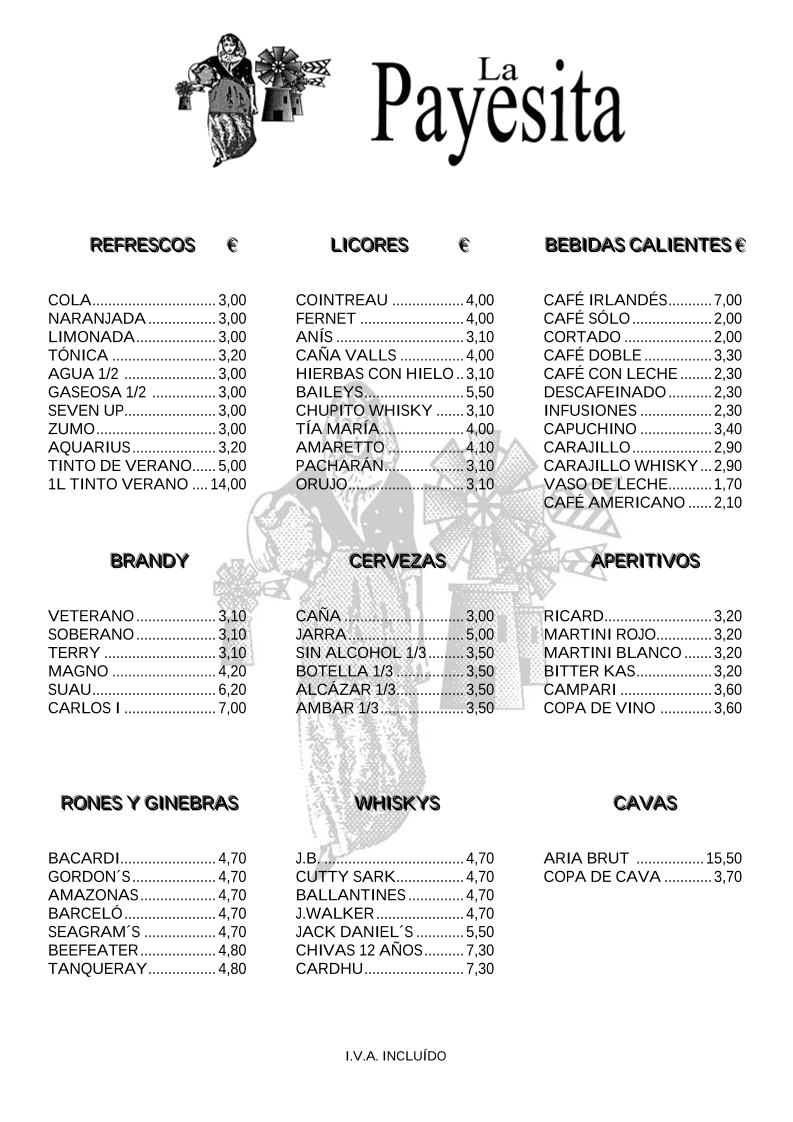 Restaurante La Payesita Photo Menu 7