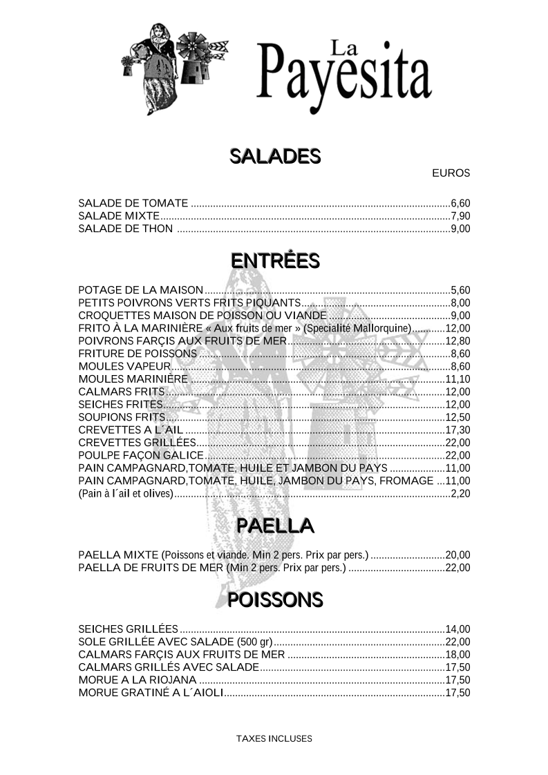 Restaurante La Payesita Photo Menu 8