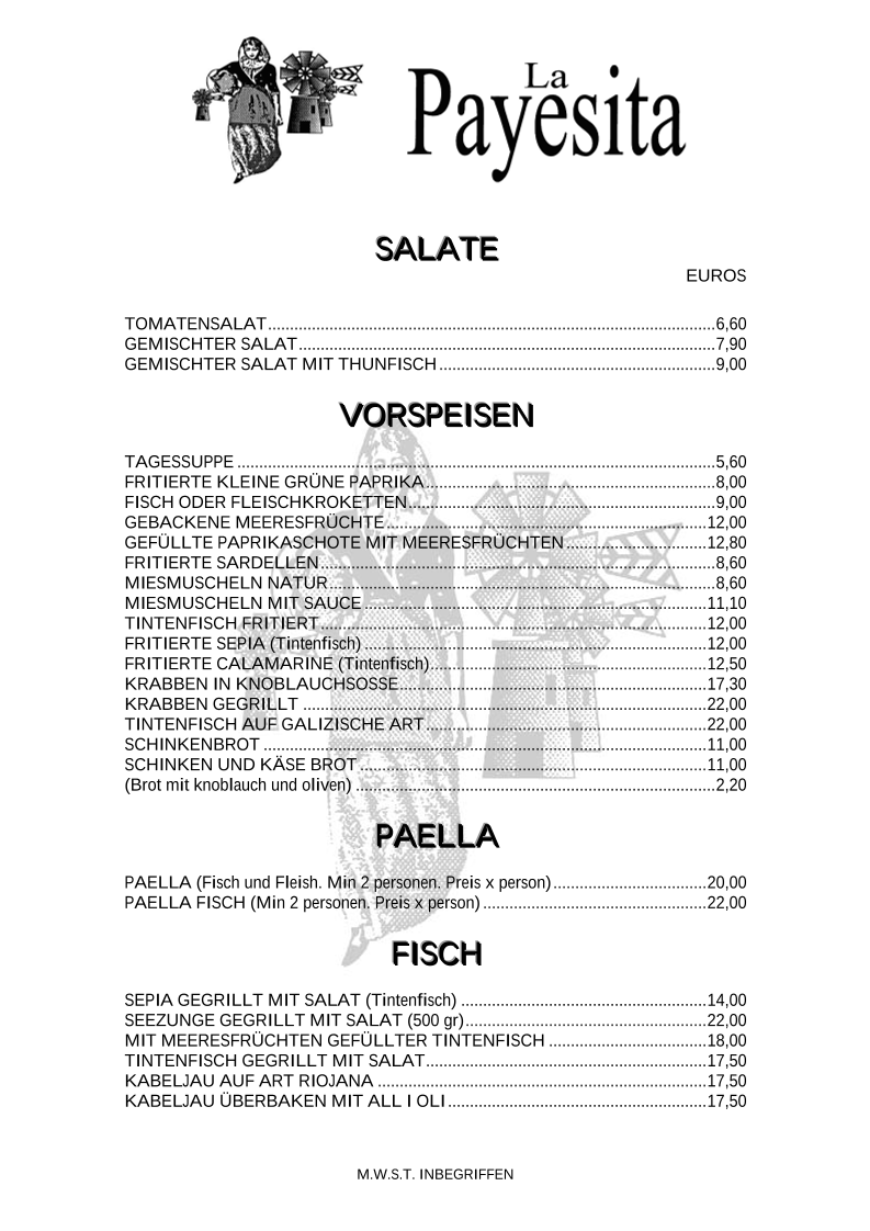 Restaurante La Payesita Photo Menu 9