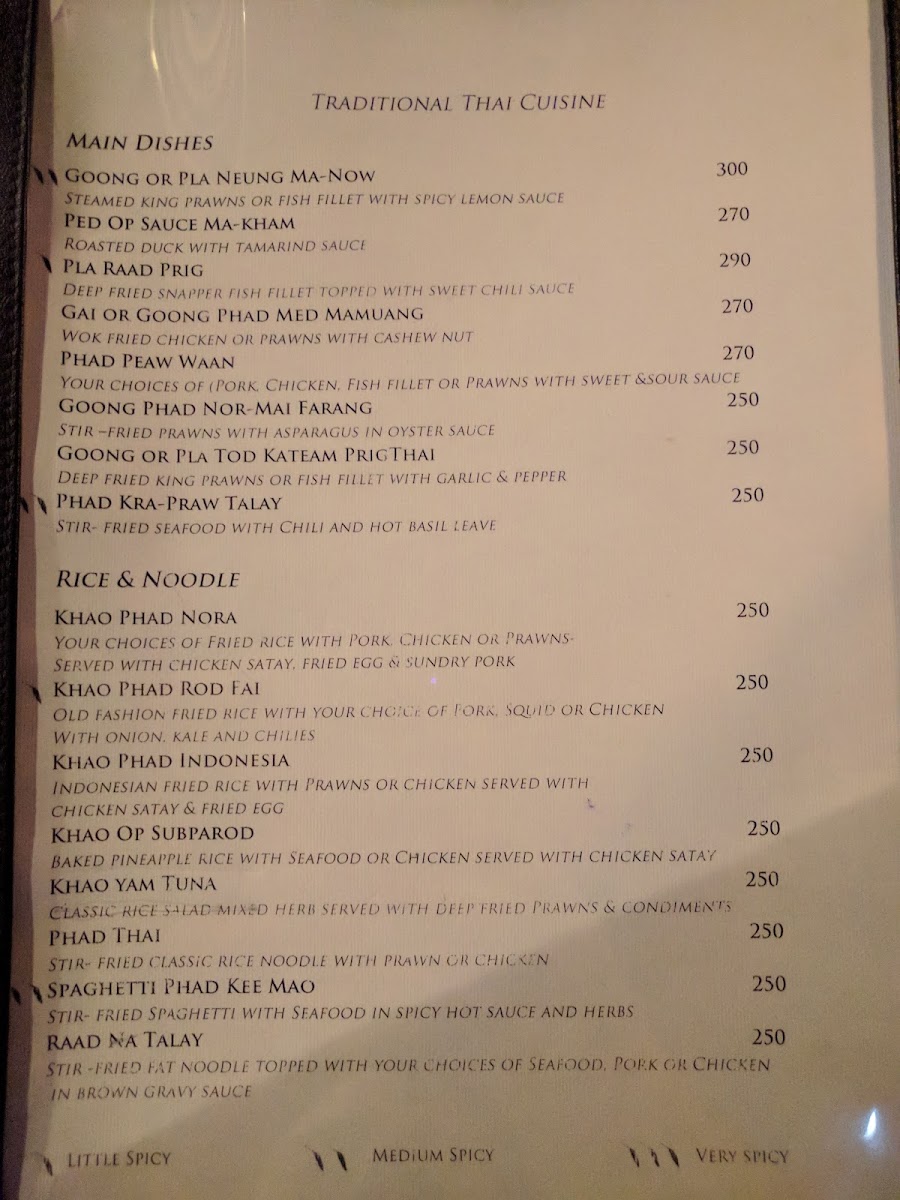Prasuthon Restaurant Photo Menu 1
