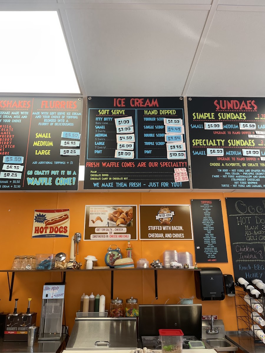 Scoopy Doo's Old Fashioned Ice Cream Photo Menu 1