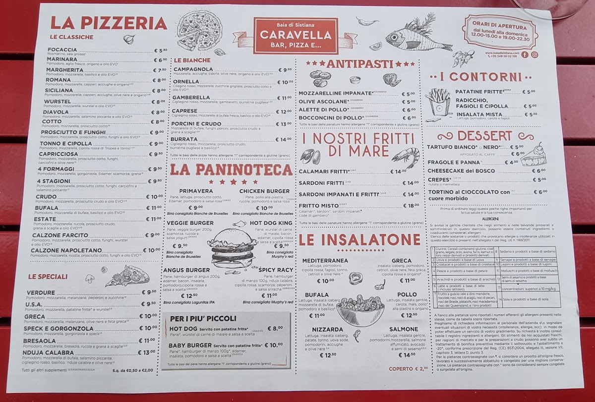 Caravella Bar, Pizza &.... Photo Menu 1