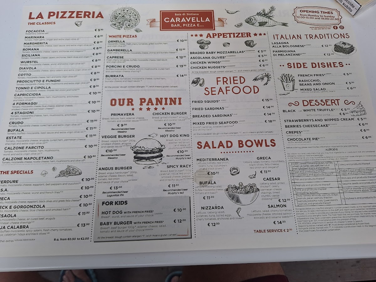 Caravella Bar, Pizza &.... Photo Menu 4