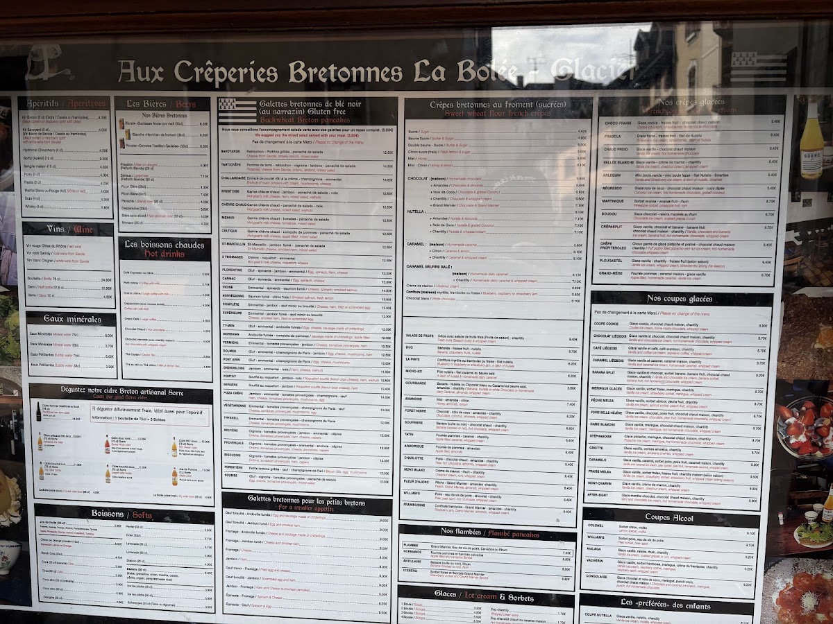 Aux Crêperies Bretonnes La Bolée Photo Menu 2