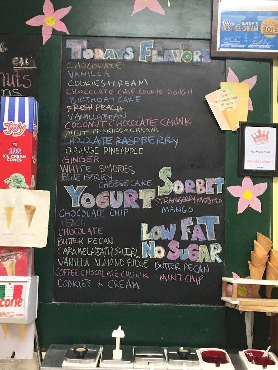 Dave & Andy's Homemade Ice Cream Photo Menu 10