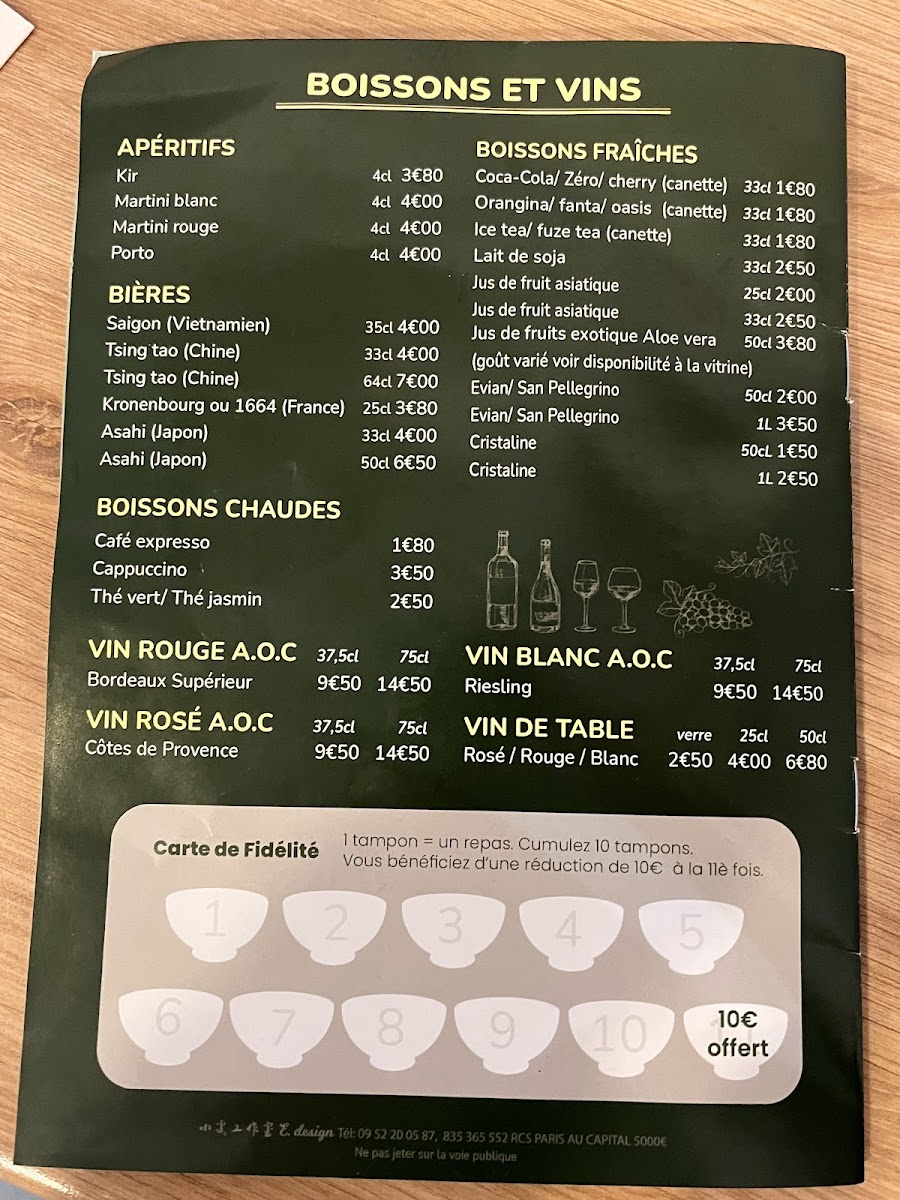 Ma cantine Viet Photo Menu 2