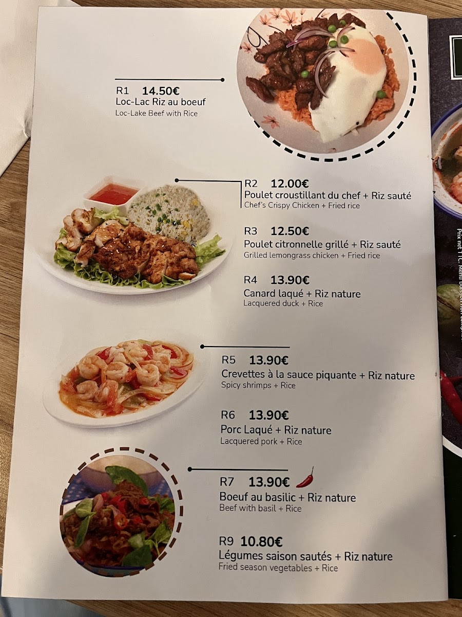 Ma cantine Viet Photo Menu 3