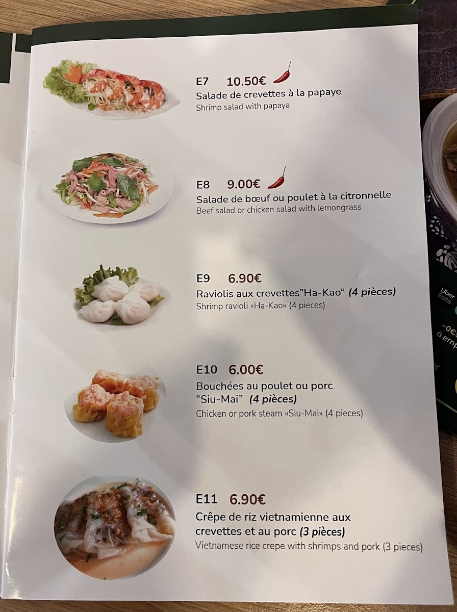Ma cantine Viet Photo Menu 5