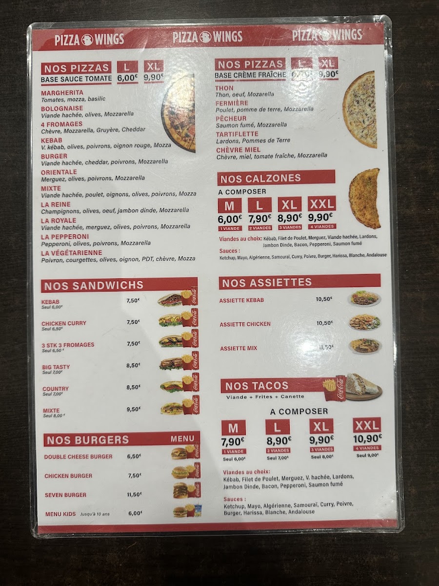 PIZZA WINGS Photo Menu 3