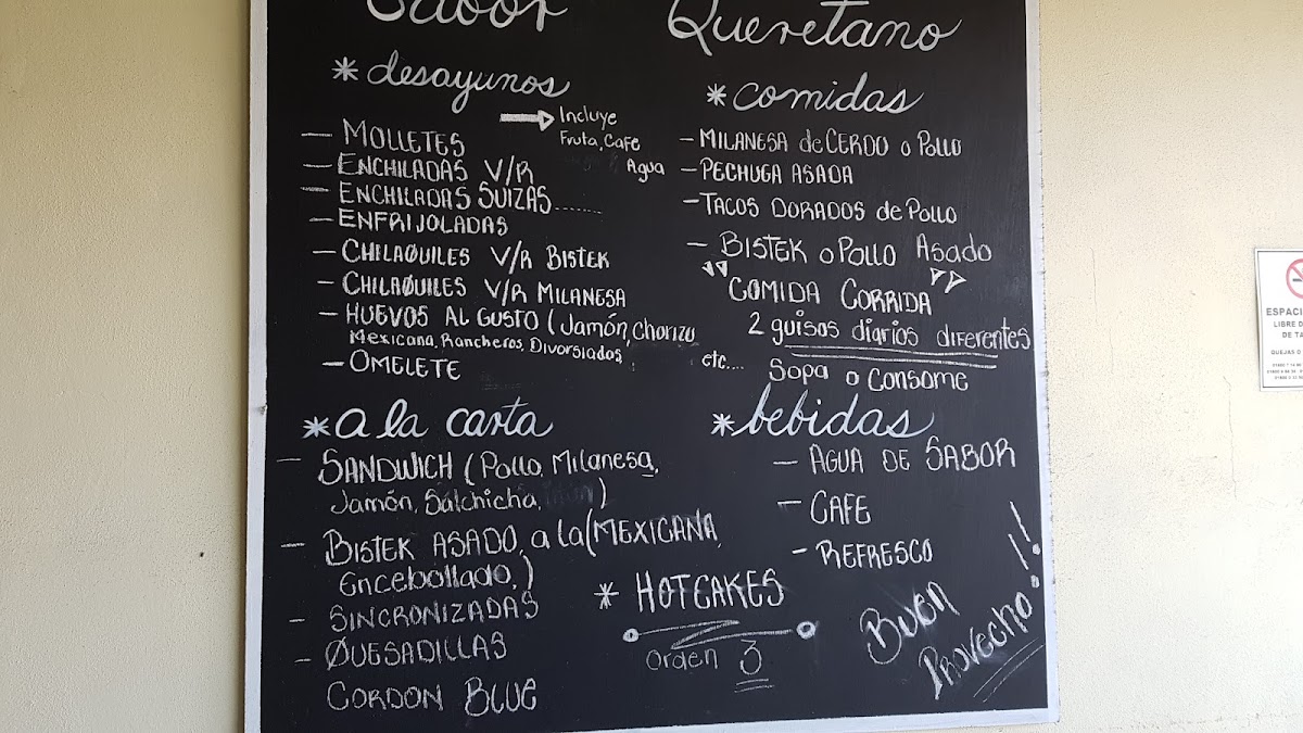 Sabor Queretano Photo Menu 1