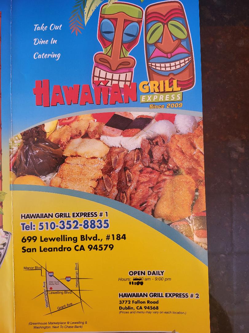 Hawaiian Grill Express Photo Menu 10