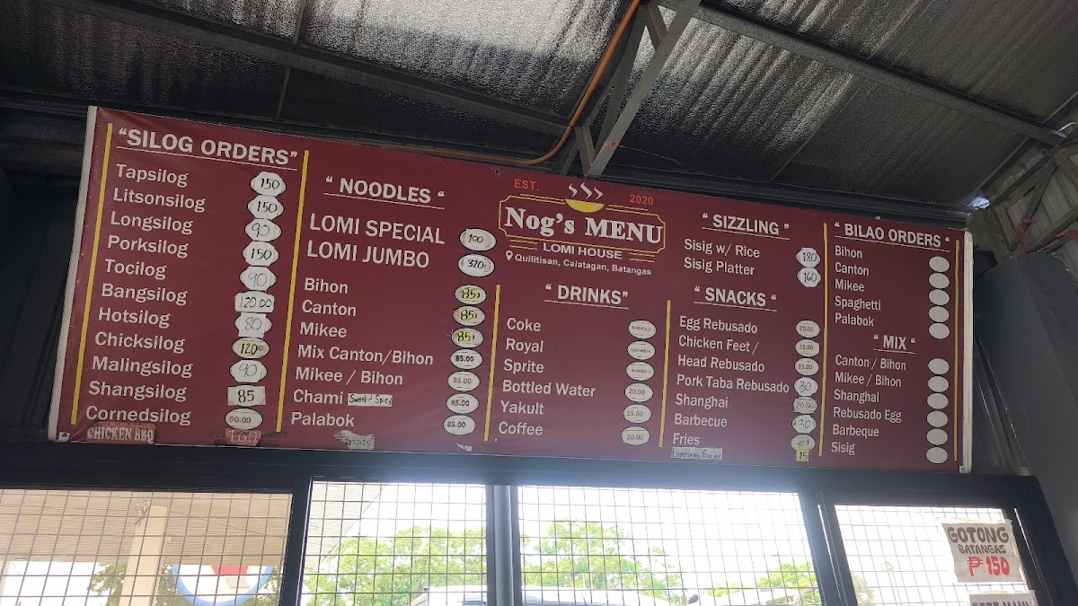 Nog's Lomi House and Rebusadohan Photo Menu 3