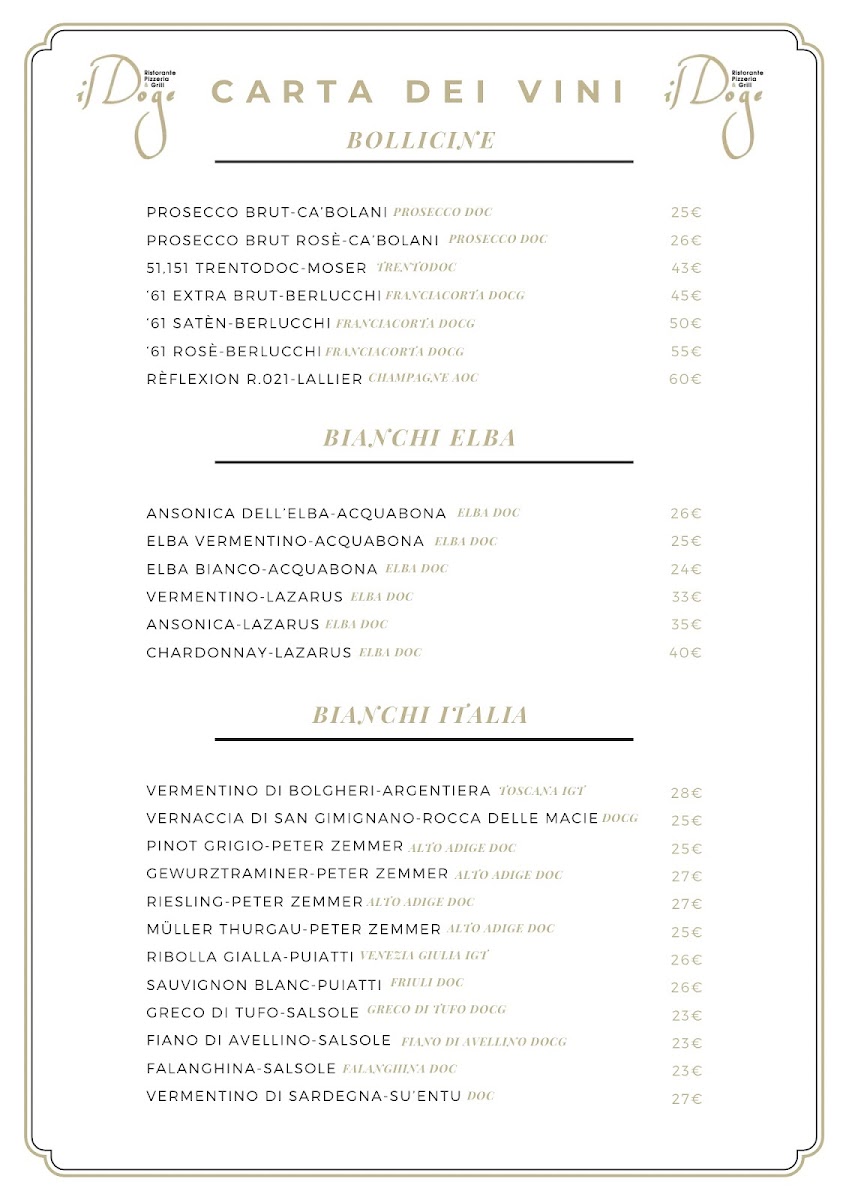 Ristorante IL DOGE - Capoliveri Photo Menu 2