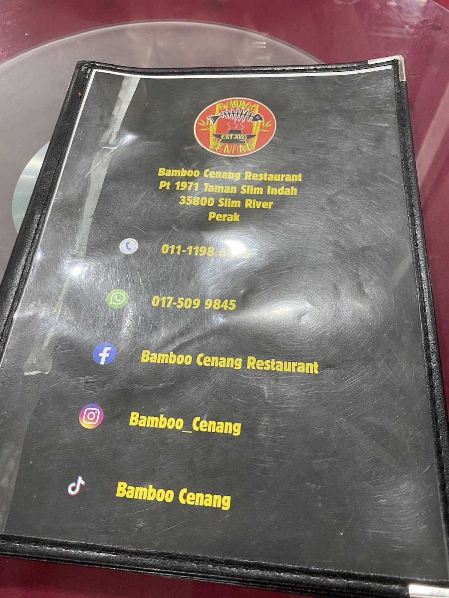 Bamboo cenang restaurant slim river Photo Menu 5
