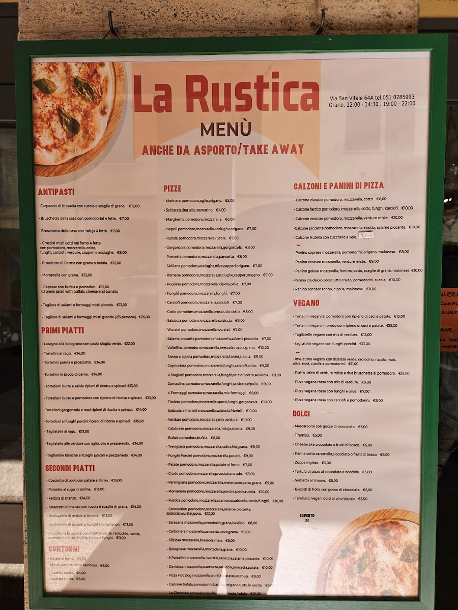La Rustica Pizzeria Osteria Photo Menu 1