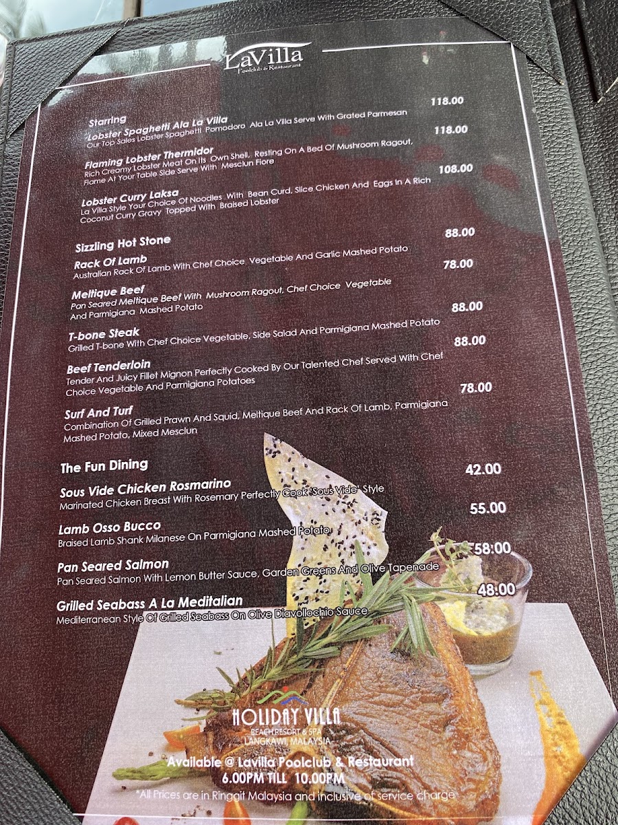 Glass Bar Photo Menu 1