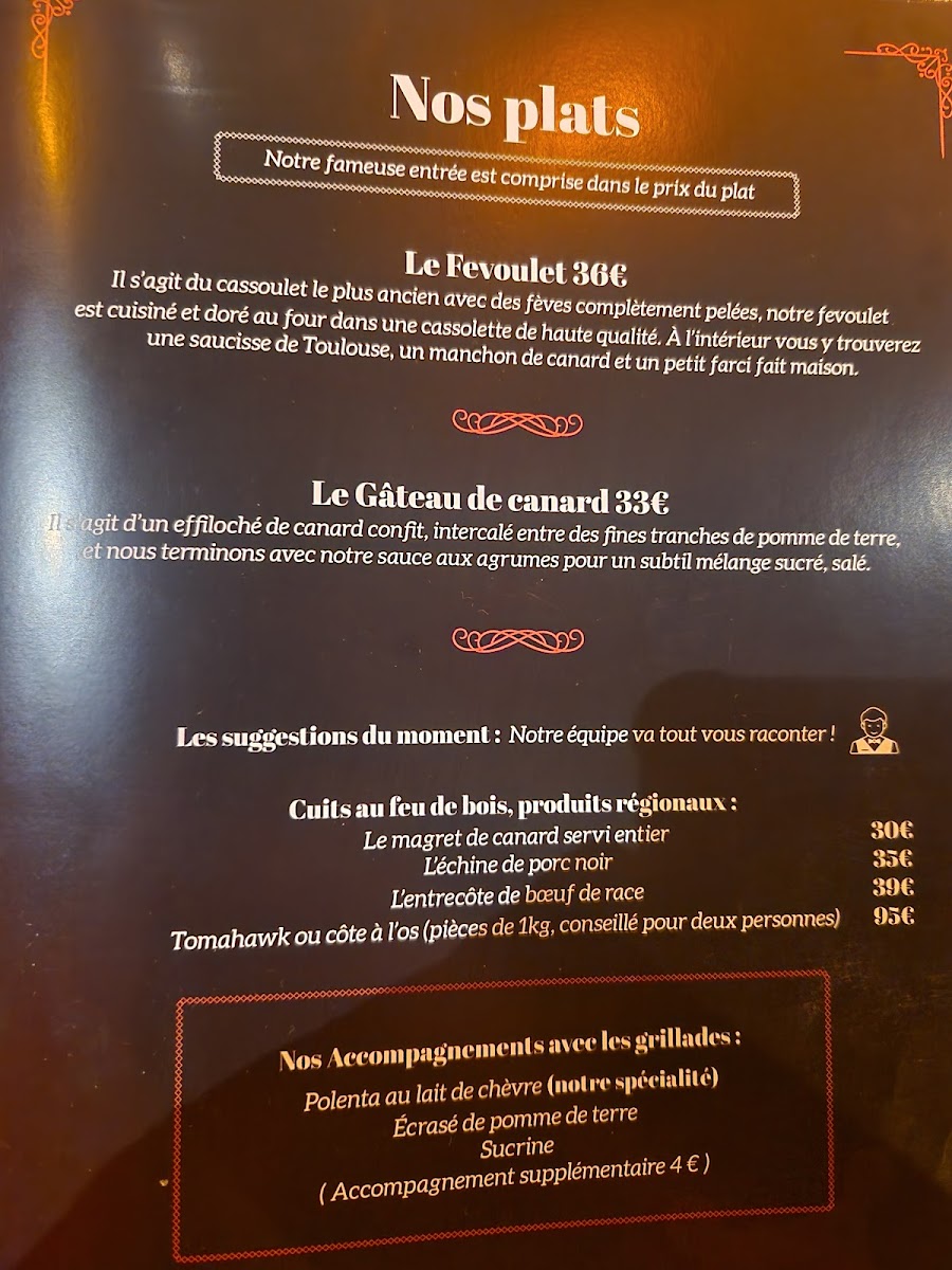 Le Point D'ogre Photo Menu 1