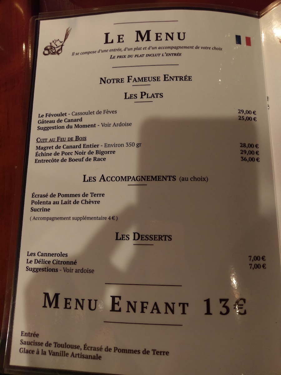 Le Point D'ogre Photo Menu 10