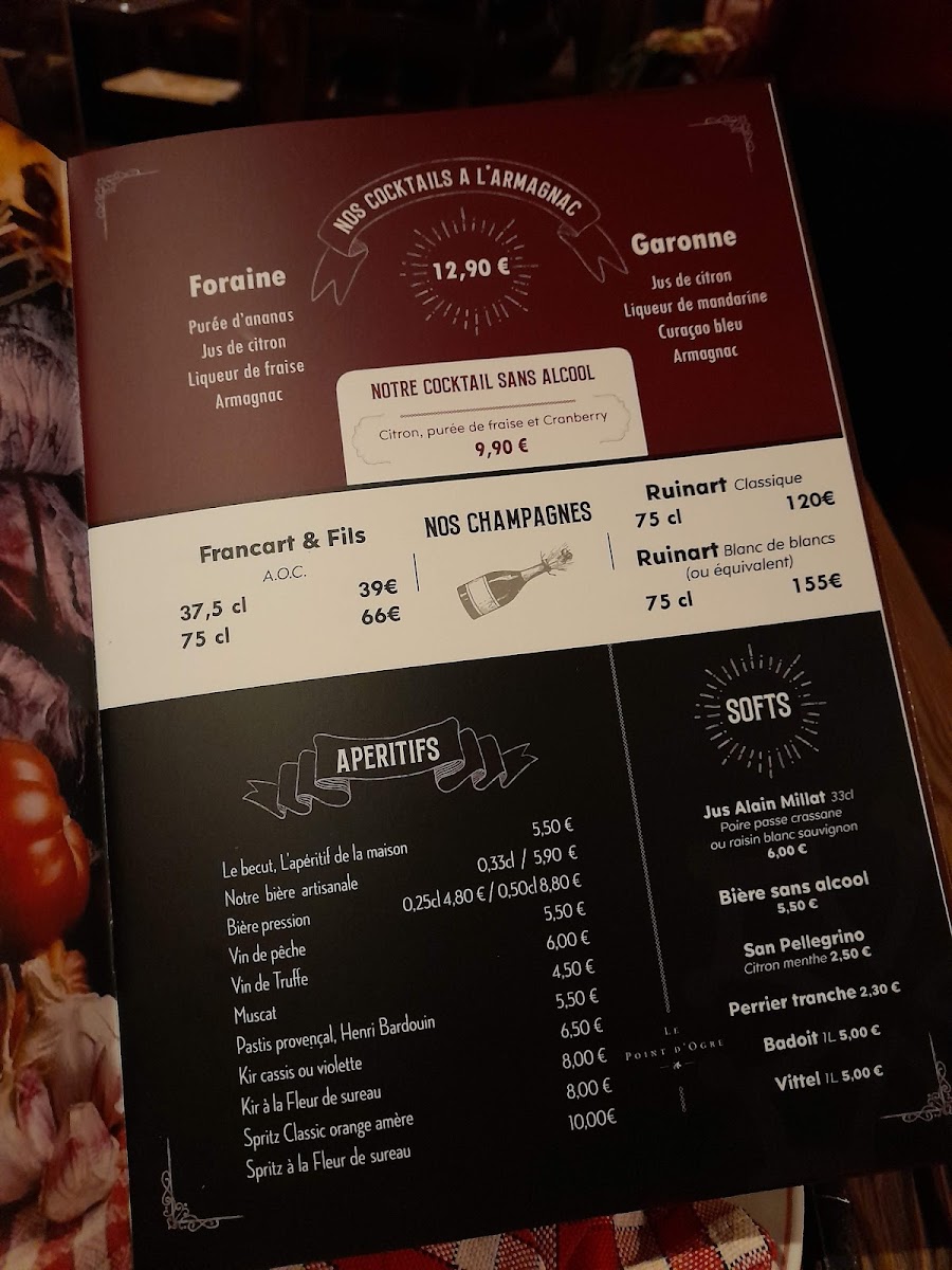 Le Point D'ogre Photo Menu 2