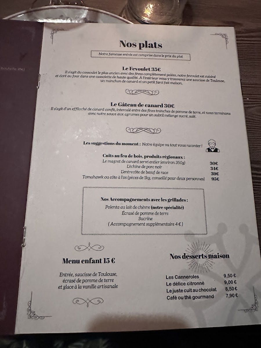 Le Point D'ogre Photo Menu 5